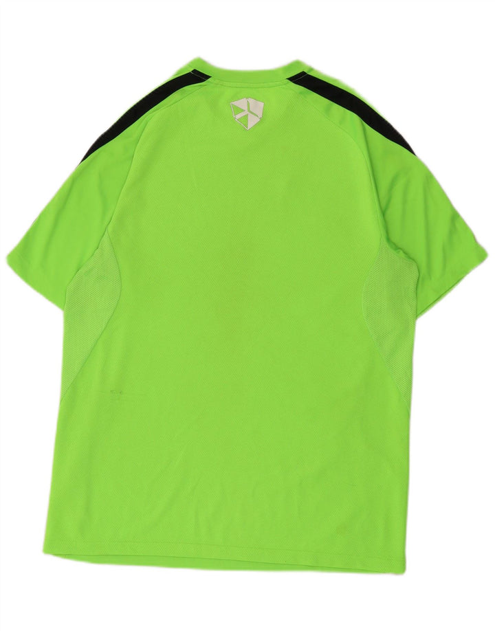 Nike T-shirt Dri Fit pour homme en polyester color block vert moyen