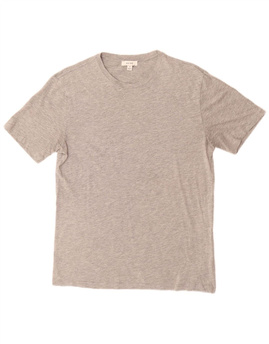REISS T-Shirt Femme UK 14 Gris Moyen Coton