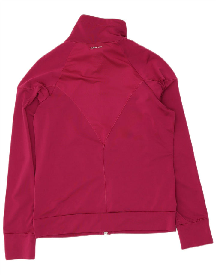 Adidas Femmes Climacool Survêtement Top Veste UK 12 Rose Moyen Polyester