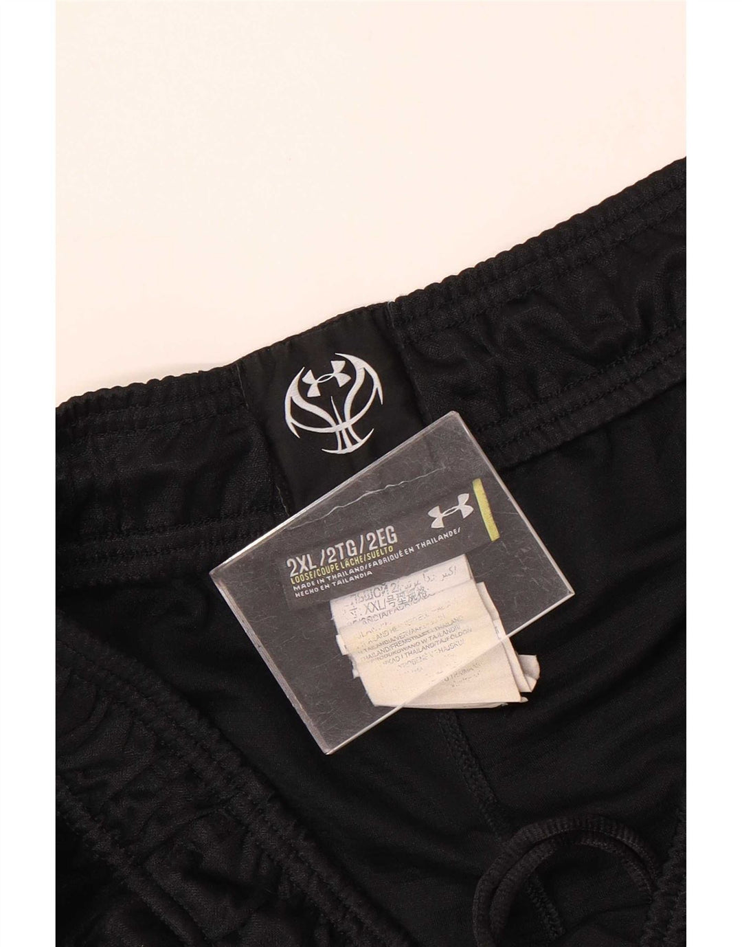 Under Armour Short de Sport Graphique Homme 2XL Noir Polyester