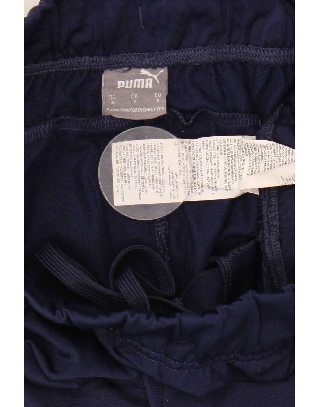 Puma Pantalon de survêtement pour femme Joggers UK 10 Small Bleu marine Polyester