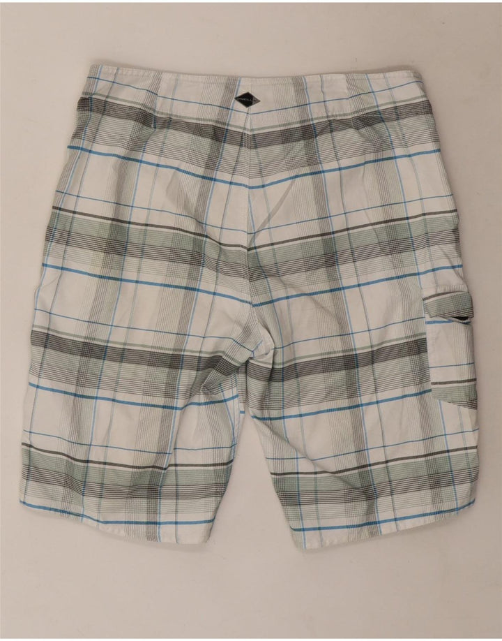 O'Neill Short de bain homme en polyester à carreaux blancs moyens