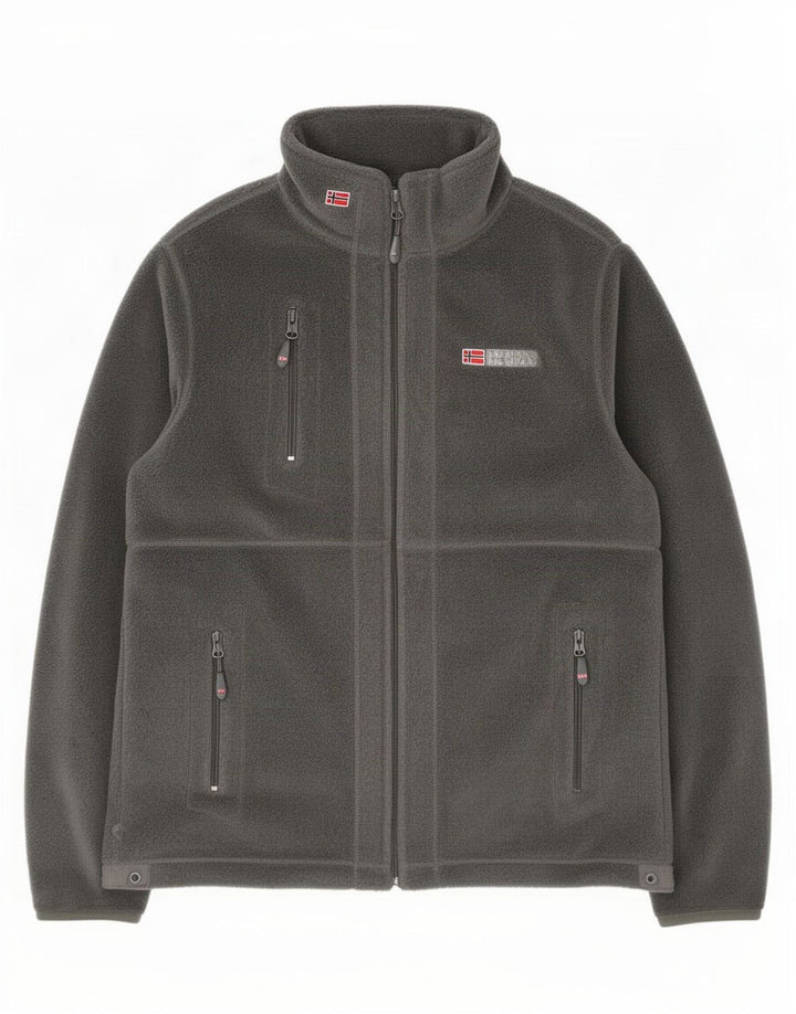 Geographical Norway Veste polaire pour homme UK 38 Gris moyen Polyester