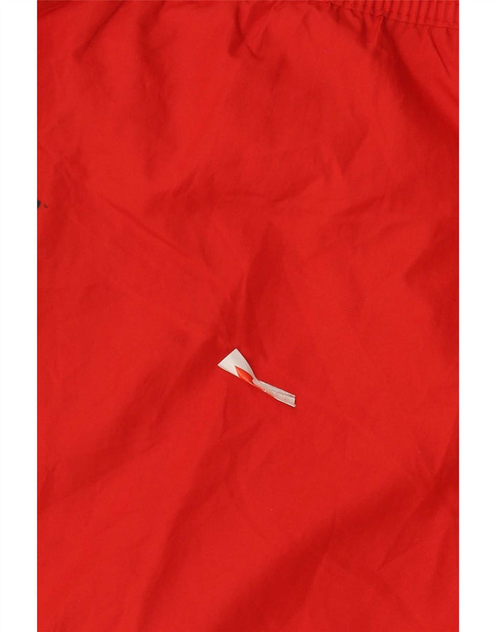 Diesel Short de Bain Graphique Homme Rouge Moyen Polyester