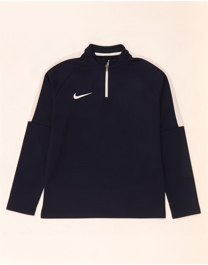Haut de survêtement Nike Dri Fit Pullover pour garçon 10-11 ans Bleu marine moyen