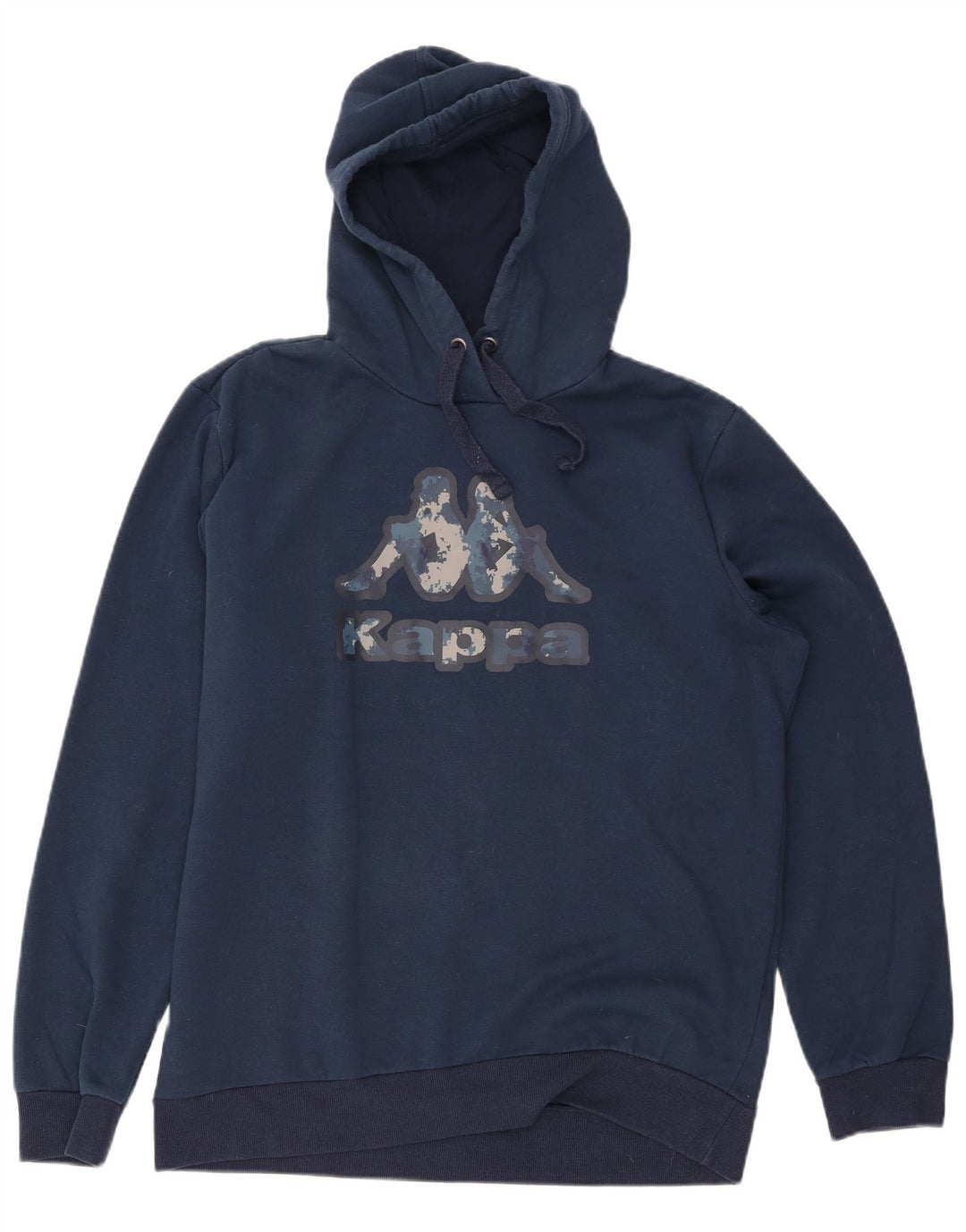 Kappa Pull à capuche graphique pour homme XL en coton bleu marine