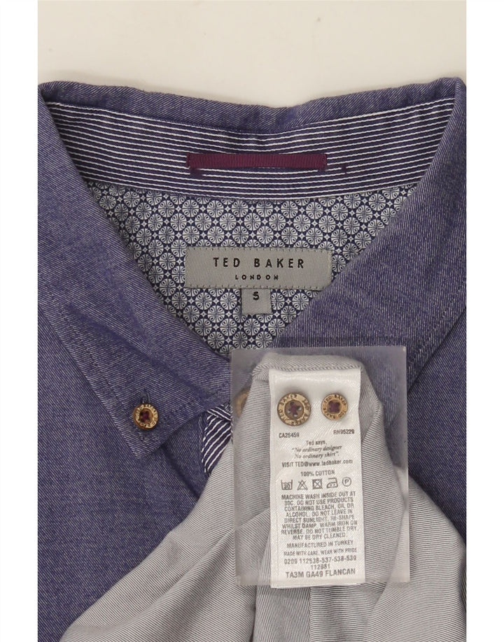 TED BAKER Chemise Homme Taille 5 XL Coton Violet