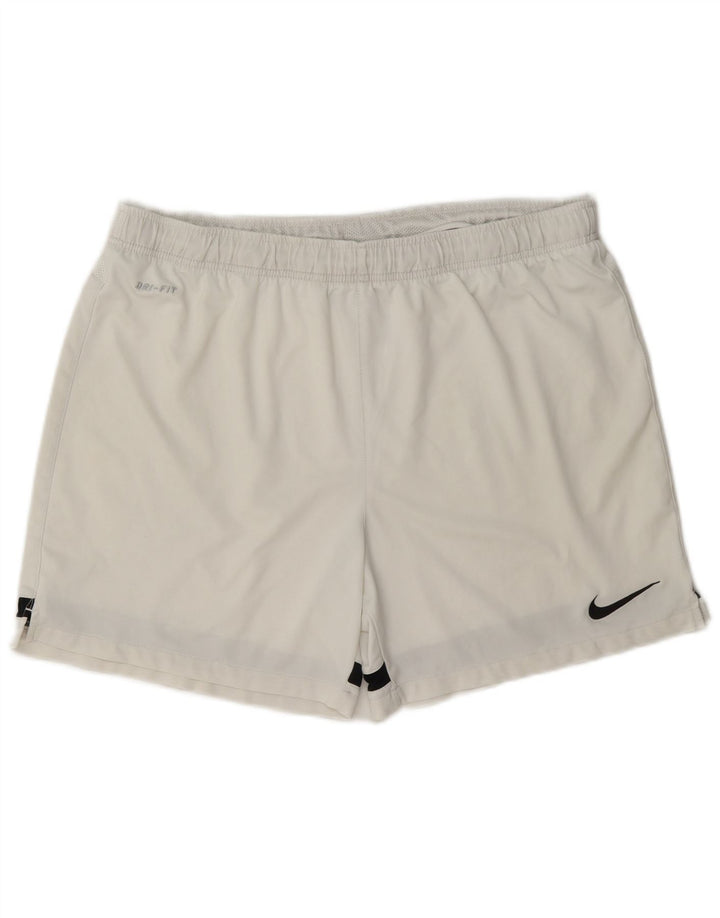 Nike Short de sport Dri Fit pour homme en polyester color block Taille L