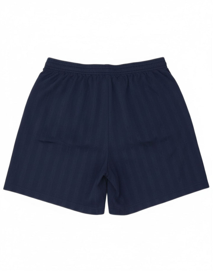 Umbro Short de Sport Homme Large Bleu Marine Rayé Polyester