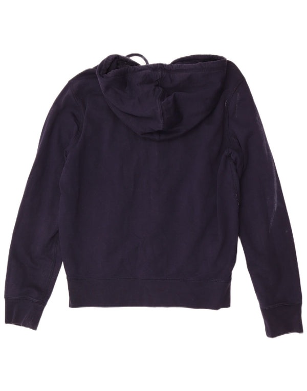 Gap Pull à capuche zippé graphique pour hommes, grand coton bleu marine