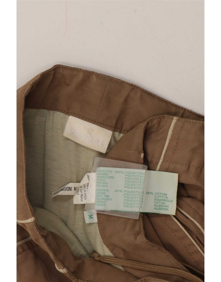 Diadora Pantalon décontracté droit pour homme Medium W32 L31 Beige Polyester