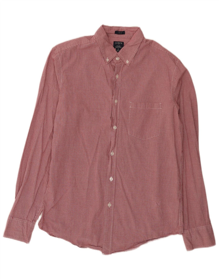J. Crew Chemise Slim Flex Washed Homme Rouge Moyen Vichy Coton