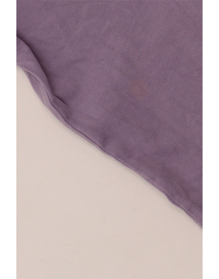 ADIDAS T-shirt surdimensionné pour femme UK 10 Petit coton violet