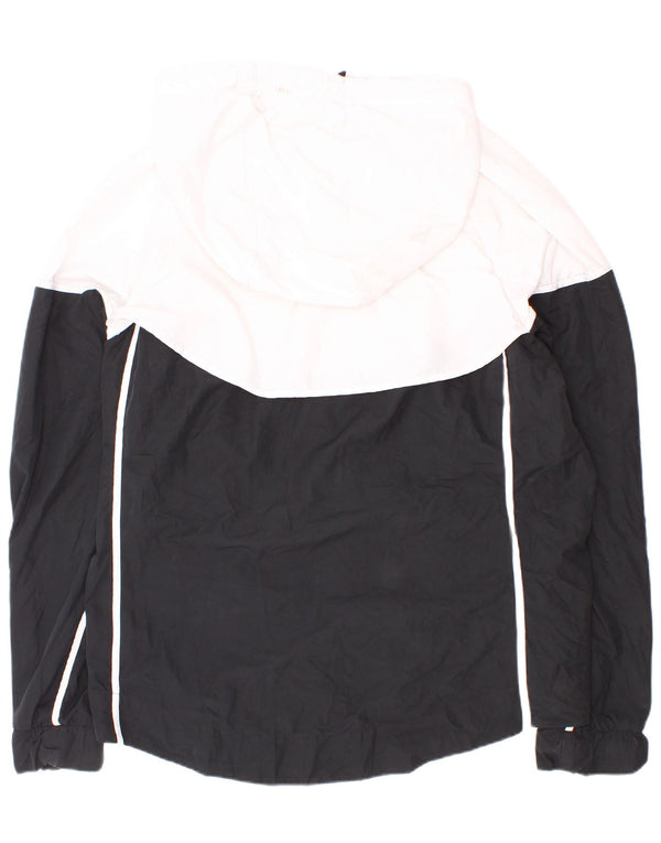 Nike Veste de survêtement à capuche pour homme en polyester color block blanc moyen