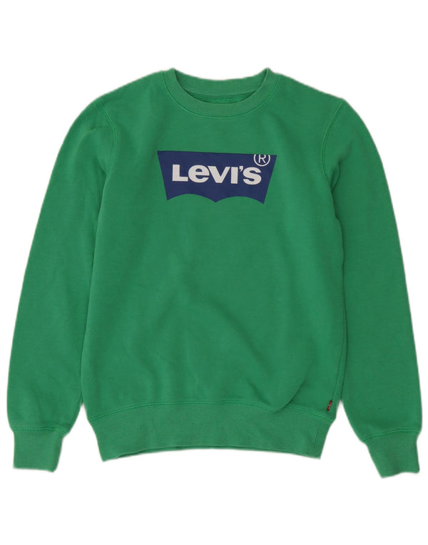 Levi's Sweatshirt Graphique Garçon 13-14 ans Vert Coton
