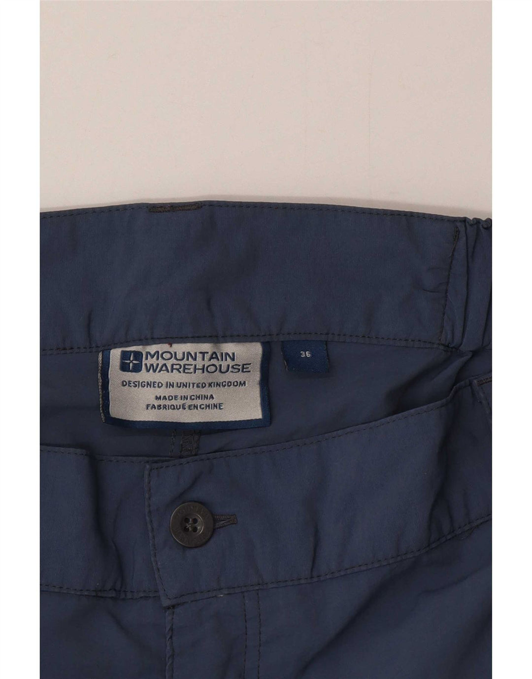 Mountain Warehouse Short cargo pour homme W36 en nylon bleu marine Taille L