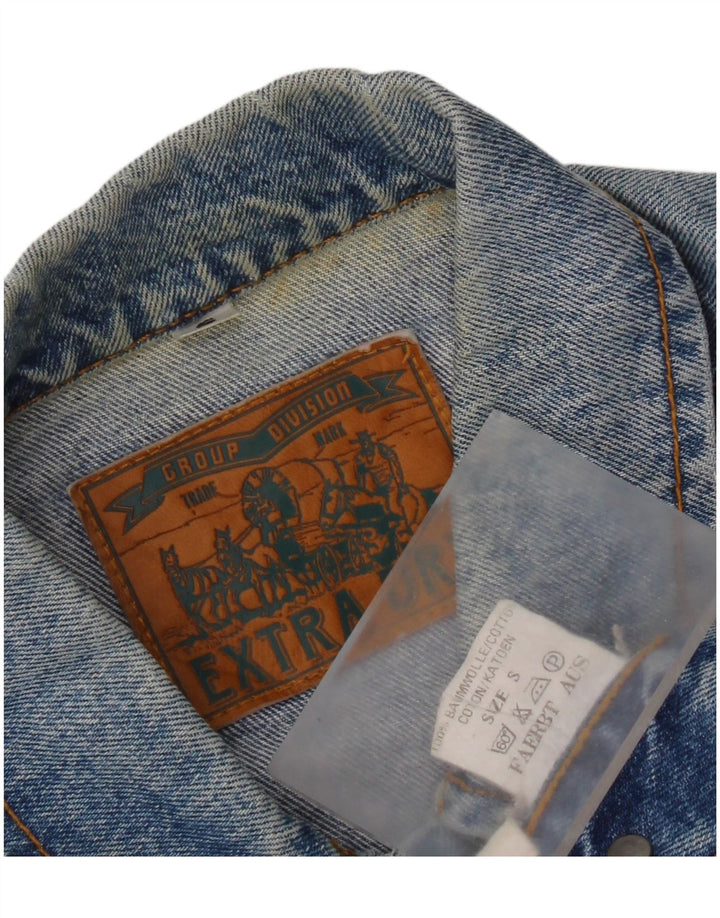 veste en denim homme vintage UK 36 Petit coton bleu
