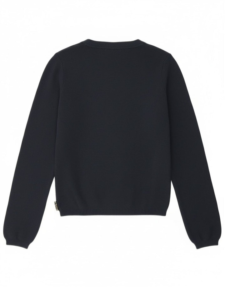 Playlife Femmes Crop Cardigan Pull UK 12 Moyen Bleu Marine Polyamide