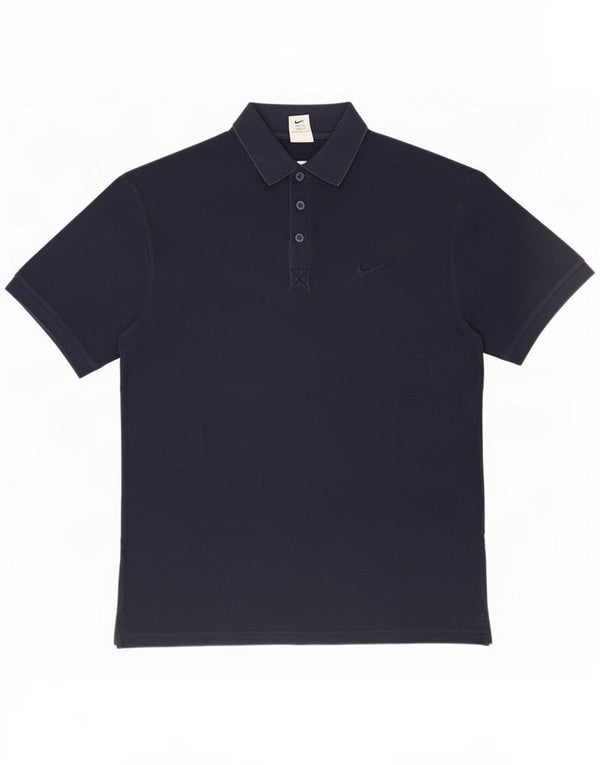 Polo Nike Homme UK 39/41 Bleu Marine Moyen Coton