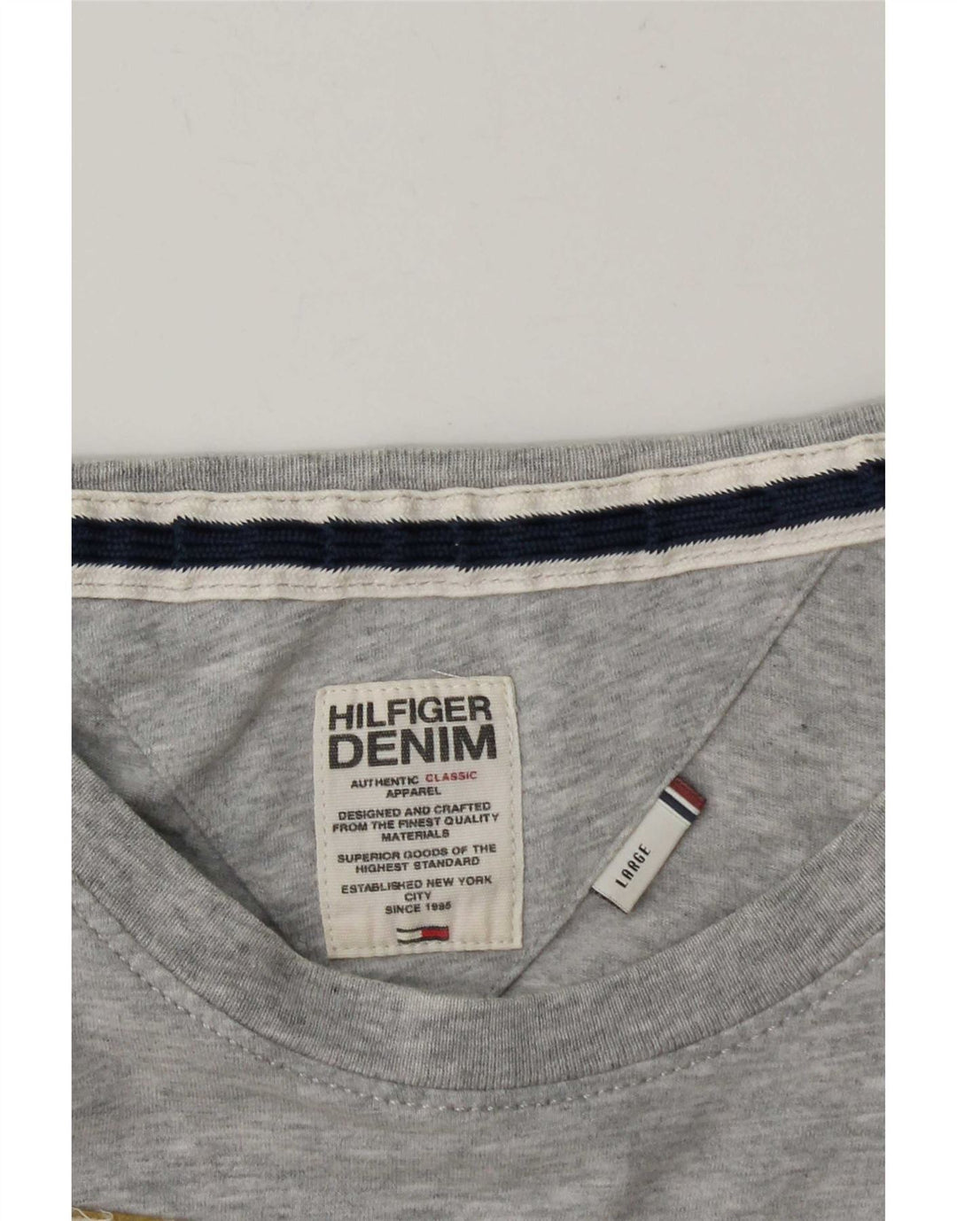 Tommy Hilfiger T-shirt graphique pour hommes, grand gris