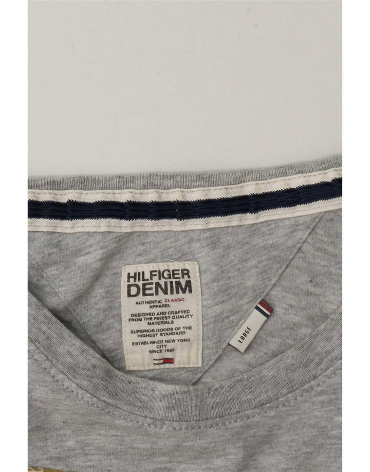 Tommy Hilfiger T-shirt graphique pour hommes, grand gris