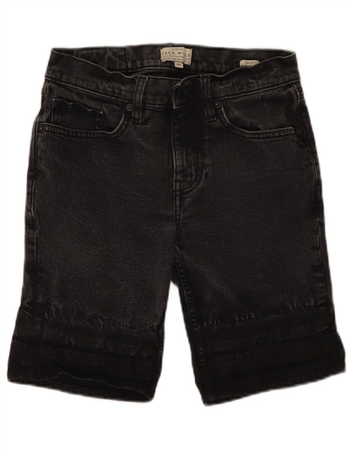 Jack Wills Short en jean coupe slim pour femme W28 Noir moyen