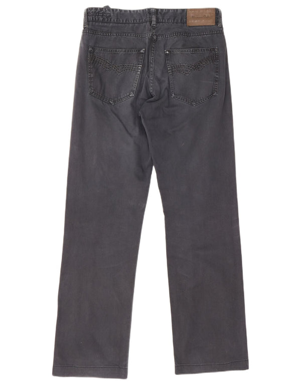 Massimo Dutti Jean droit pour homme EU 40 Medium W31 L30 Bleu marine Coton