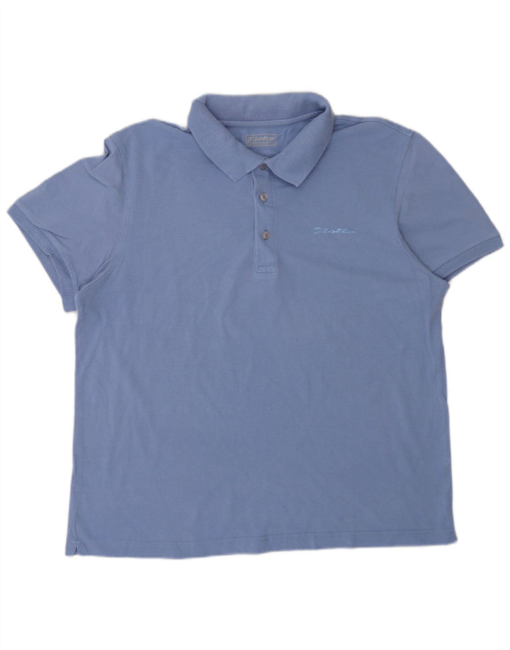 LOTTO Polo Homme XL Bleu Coton