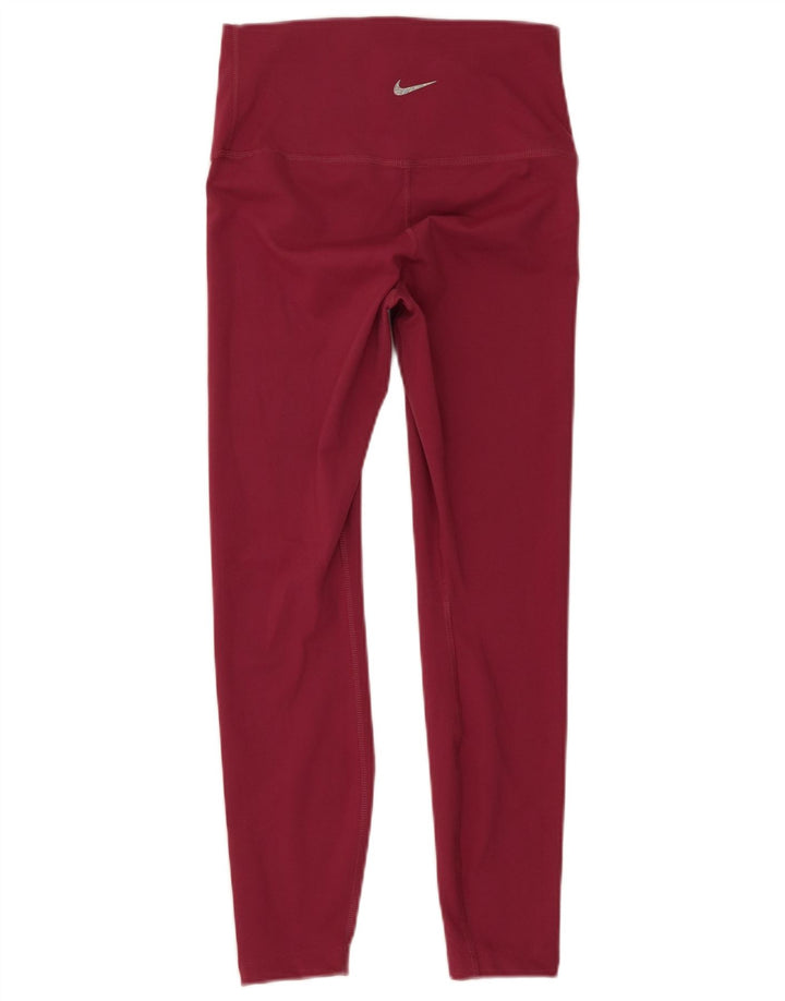 Nike Leggings de yoga pour femme UK 12 Bordeaux moyen