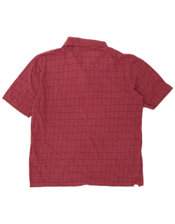 Dockers Polo Homme XL Marron à Carreaux Coton