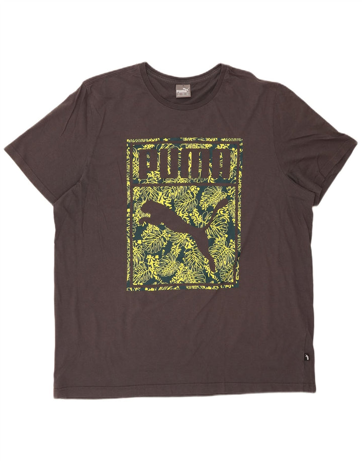 PUMA T-shirt graphique pour homme 2XL Gris