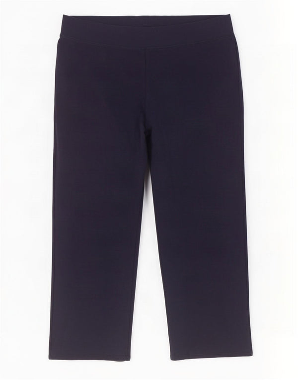 Marks & Spencer Pantalon de survêtement pour femme UK 18 XL Bleu marine Coton