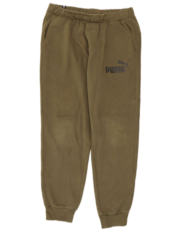 Puma Pantalon de survêtement pour homme en coton kaki Taille L