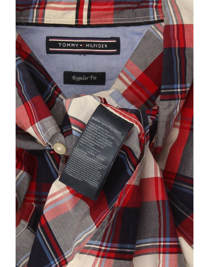 Tommy Hilfiger Chemise Regular Fit Homme Coton à Carreaux Multicolore Moyen