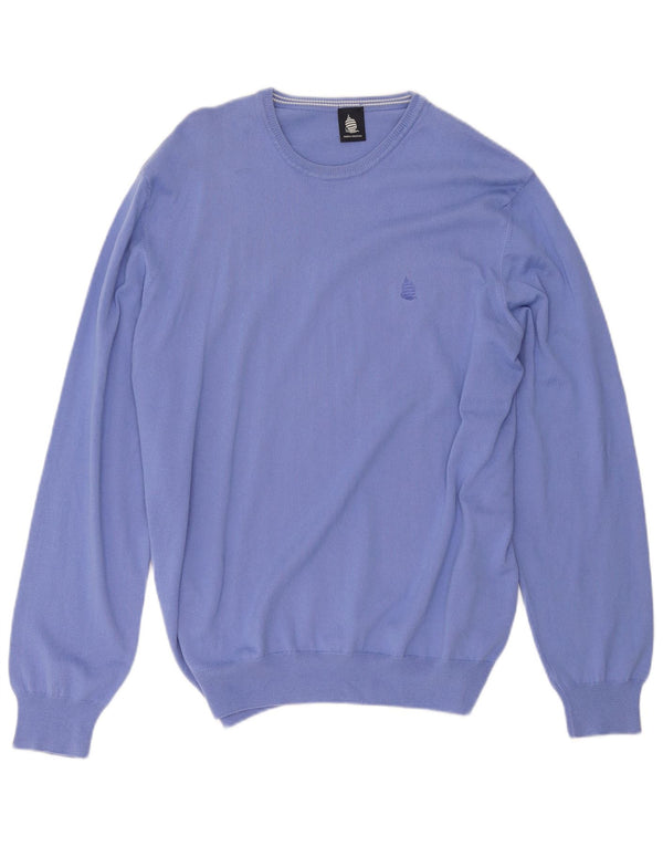 Marina Yachting Pull col bateau pour femme UK 20 2XL Bleu Coton