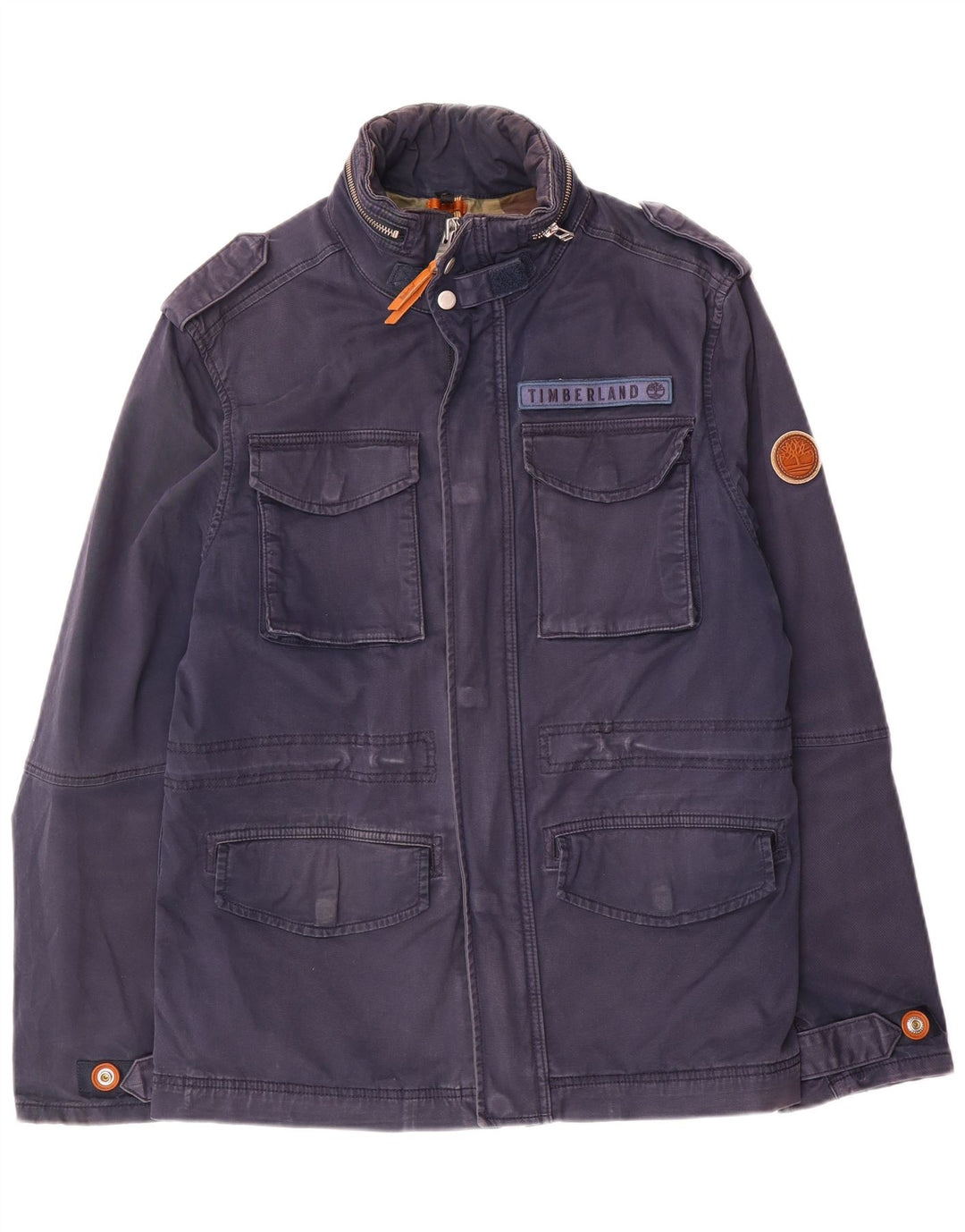 Timberland Veste militaire pour homme UK 38 Coton bleu marine moyen