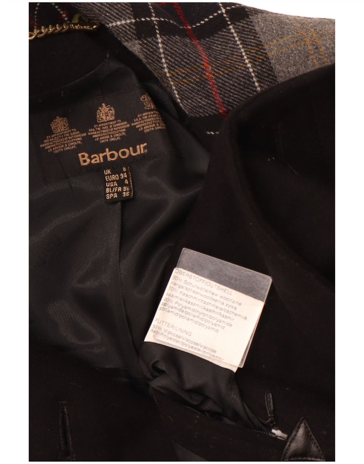 Barbour Trench Femme UK 8 Petite Laine Noire