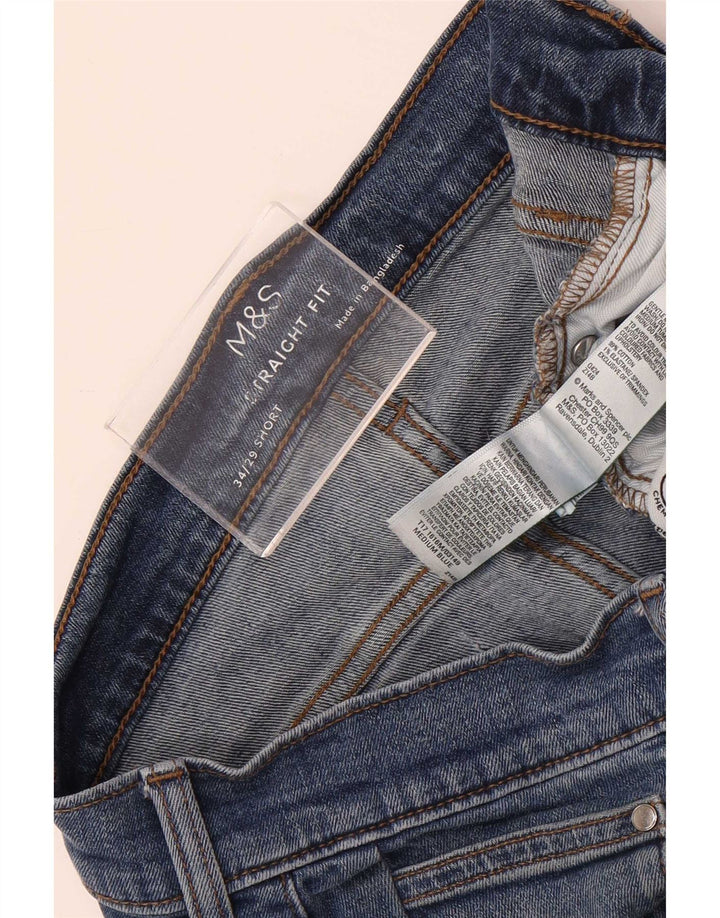 Marks & Spencer Jean droit homme W34 L29 bleu coton