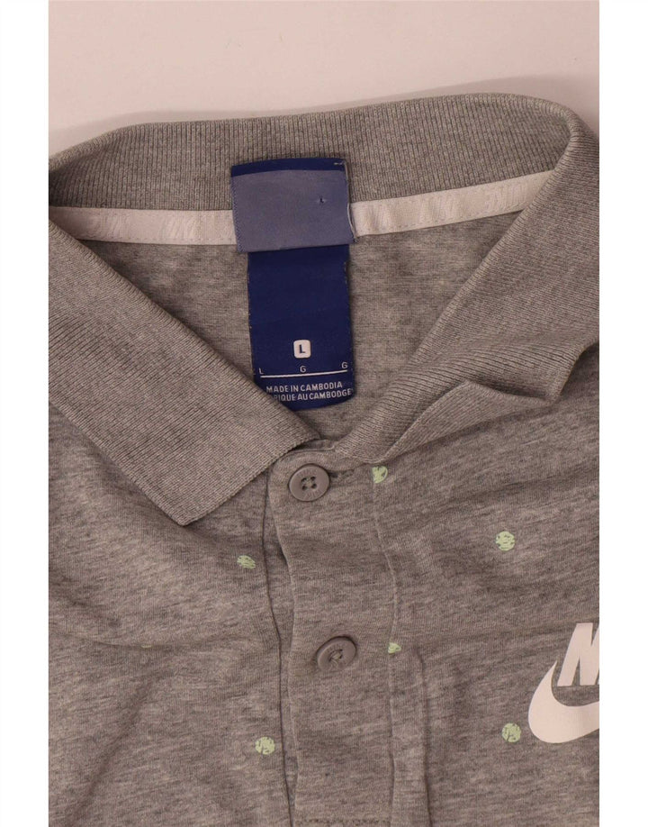 Nike Polo Homme Grand Gris à Pois Coton