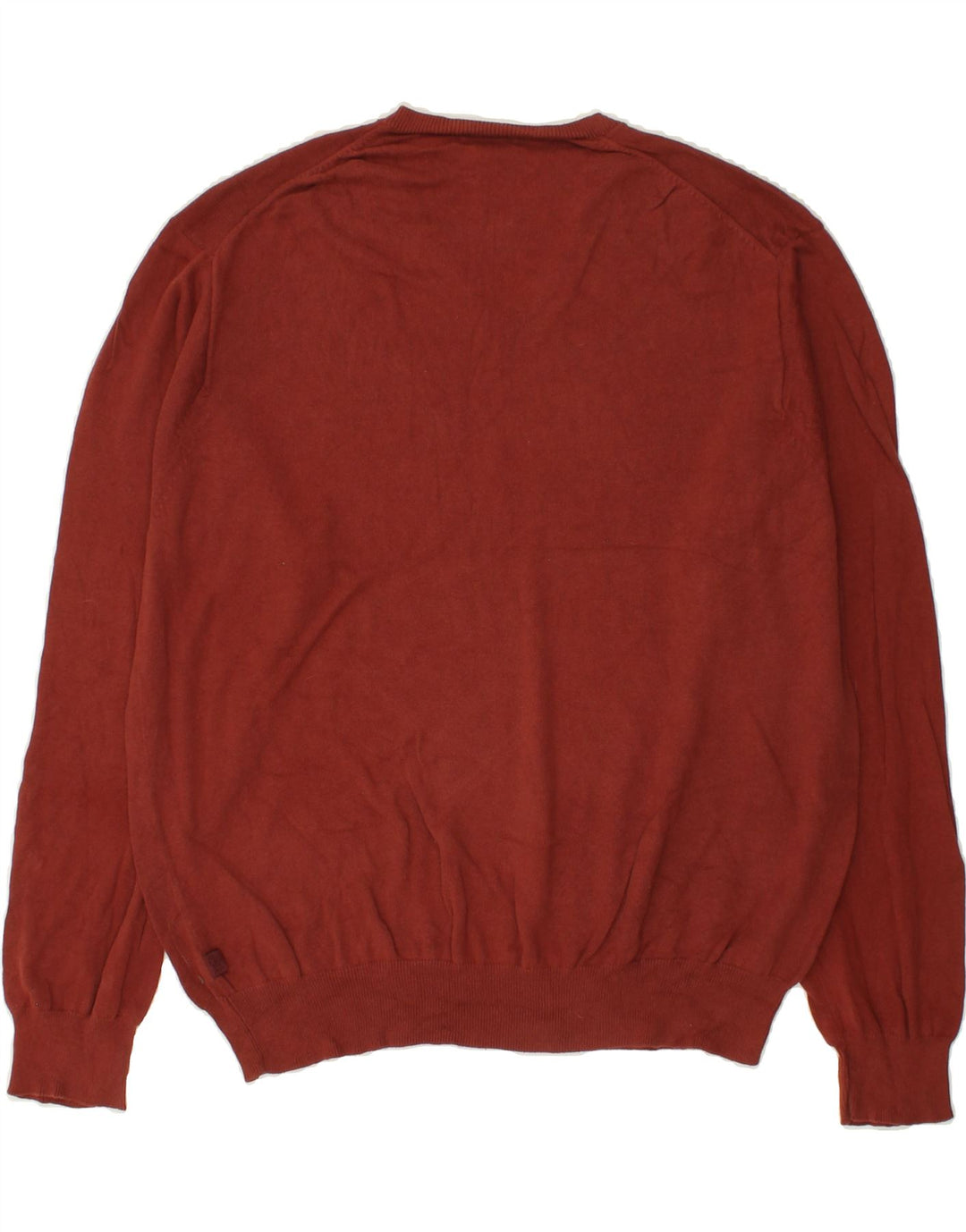 IZOD Mens V-Neck Jumper Sweater 2XL Maroon Cotton Vintage Izod and Second-Hand Izod from Messina Hembry 