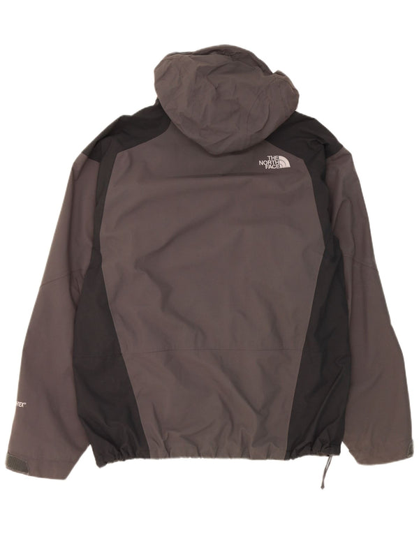 The North Face Veste de pluie à capuche pour homme UK 40 Large Gris Colorblock Nylon