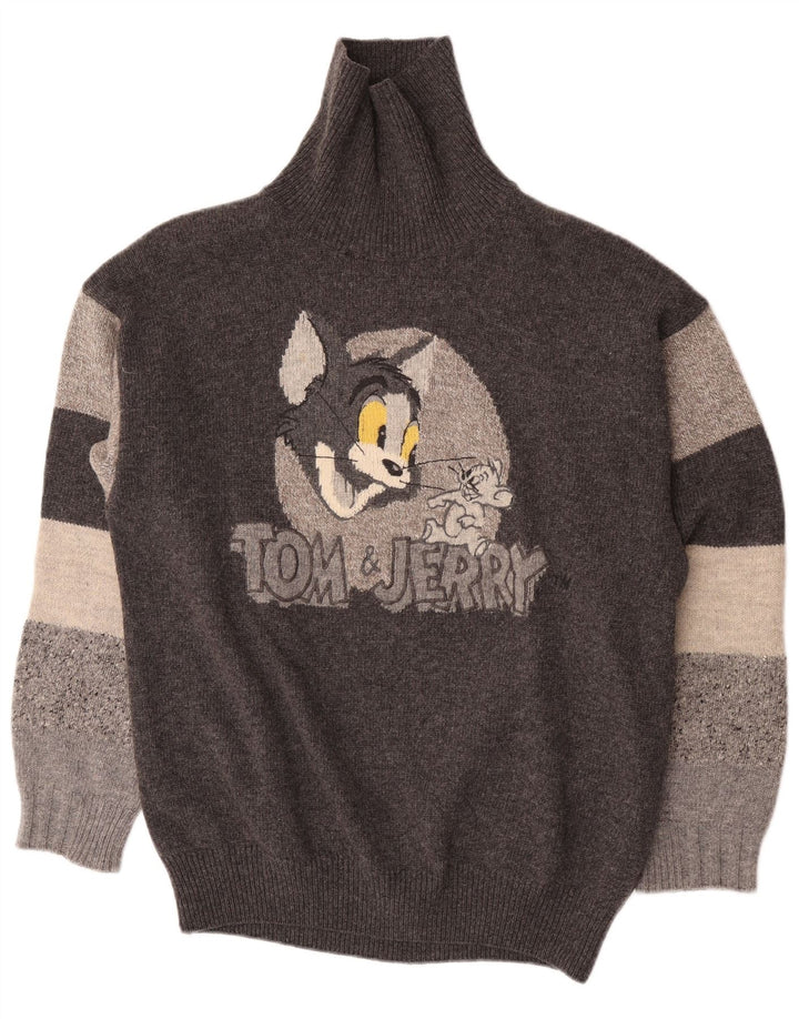Iceberg Pull Tom et Jerry à col roulé pour homme Gris Taille L