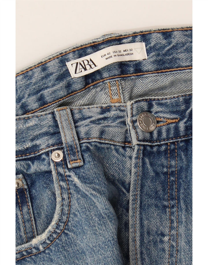 Zara Jean droit pour homme EU 42 Large W32 L27 Bleu