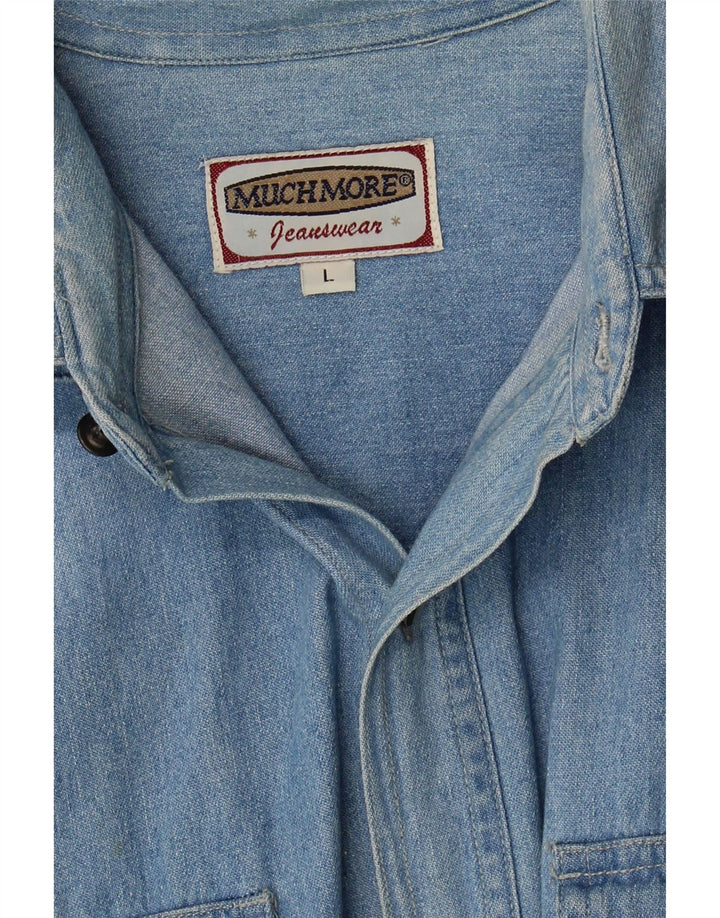 MUCHMORE Mens Denim Shirt Large Blue Vintage Muchmore and Second-Hand Muchmore from Messina Hembry 