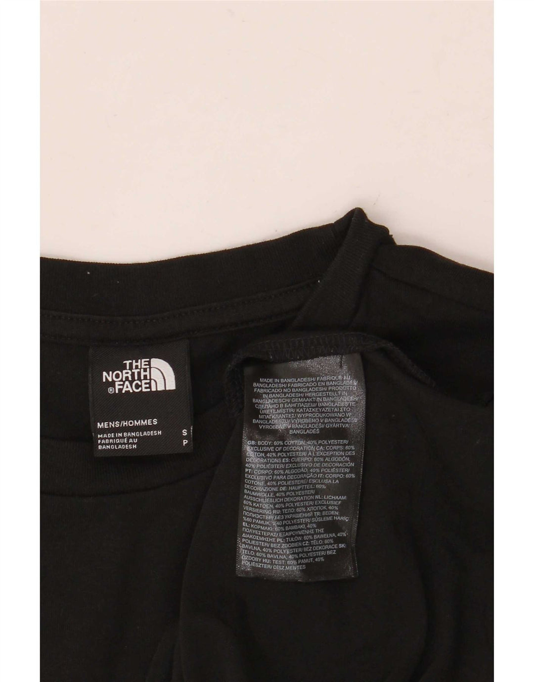 The North Face T-Shirt Homme Haut Petit Coton Noir