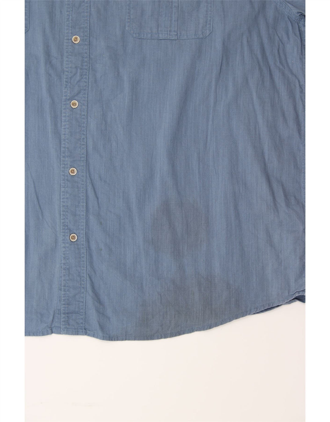 LEE Mens Short Sleeve Shirt 2XL Blue Cotton Vintage Lee and Second-Hand Lee from Messina Hembry 