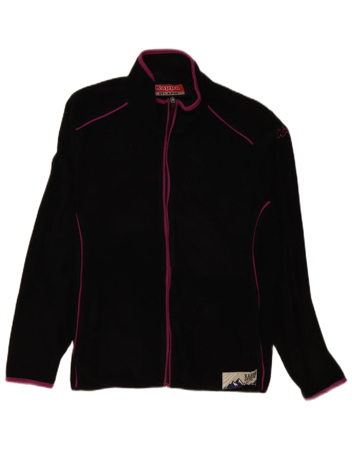 Kappa Veste Polaire Femme UK 20 2XL Noir Polyester