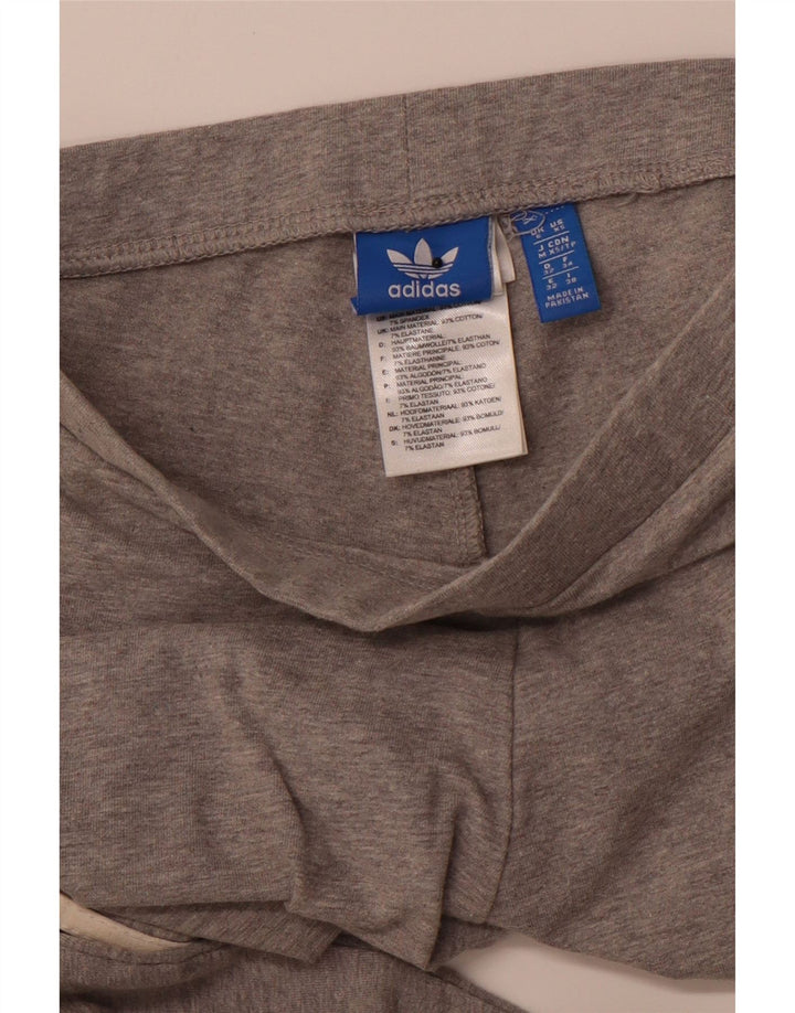 ADIDAS Leggings Femme UK 6 XS Gris Coton