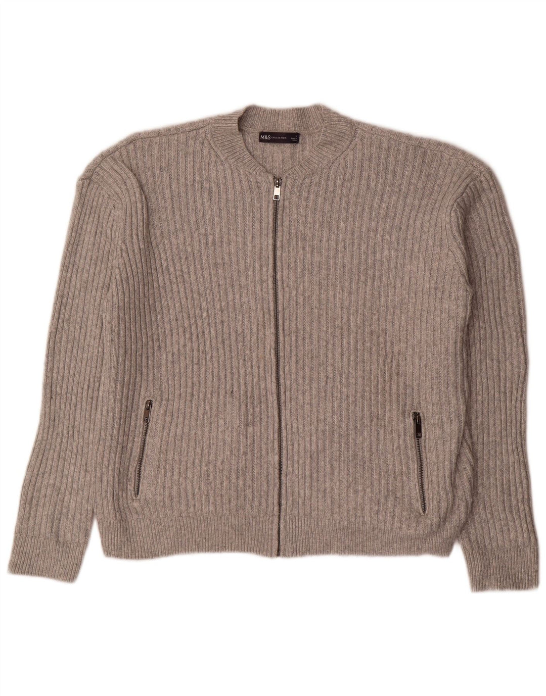 Marks & Spencer Pull cardigan court surdimensionné pour femme UK 16 Large Gris