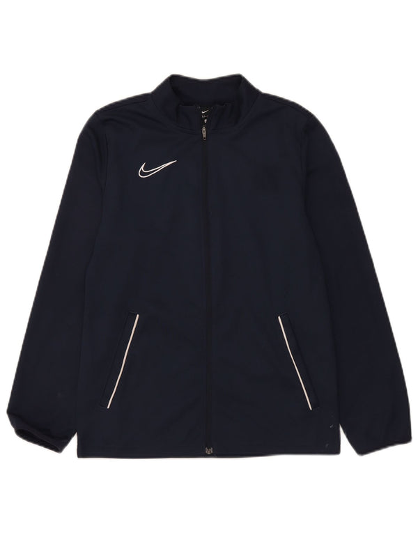 Nike Veste de survêtement Dri Fit pour garçon 12-13 ans Bleu marine Taille L